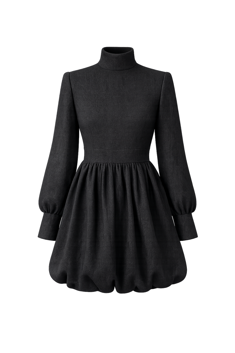 Palazzo Sculpted Mini Dress