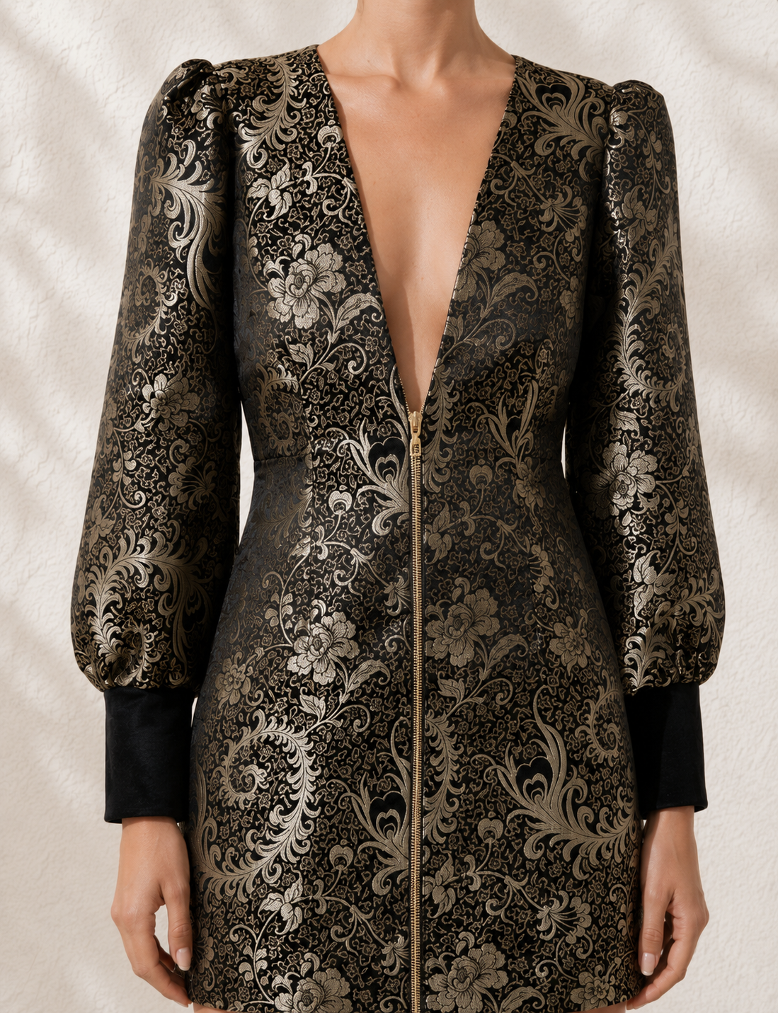 Belladonna Brocade Mini Dress